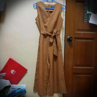 Brown colour jumpsuit