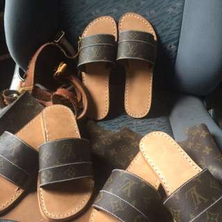 Lv mule slipper 2017 came original lv leather