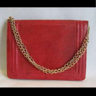 Red Lizard Bag