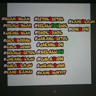 Vinyl transfer stickers