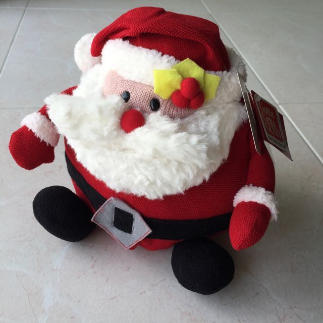 BN GUND Santa Claus Stuffed Toy Babies Kids Infant Playtime on