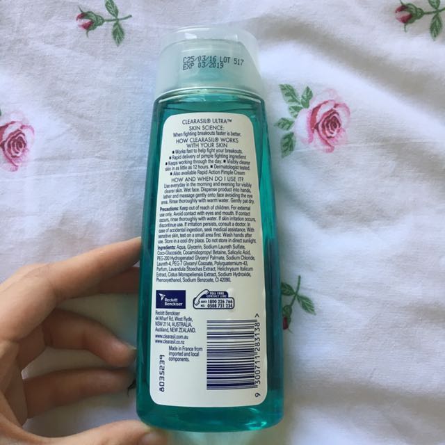 Clearasil Ultra Rapid Action Gel Wash, Beauty & Personal Care, Bath ...