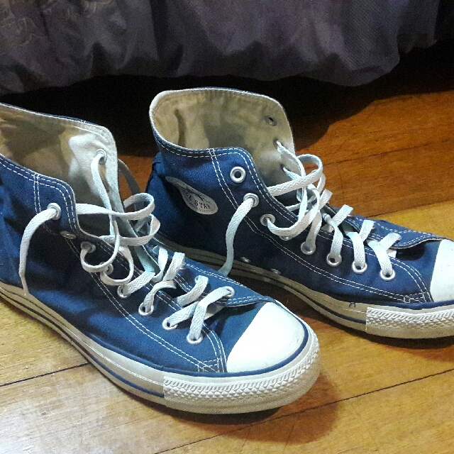 blue canvas converse