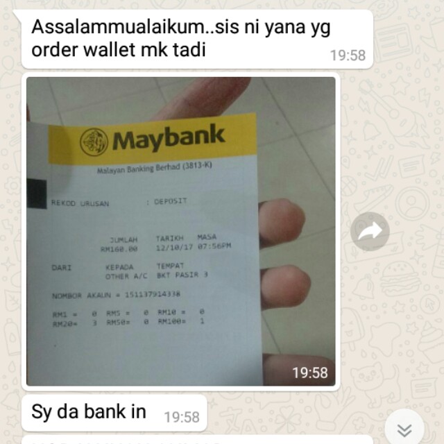 FEEDBACK CUST (Category: Community) located in Johor Bahru. Submitted by marscha_endah (Listing ID 133408838, Image 2). Description: .