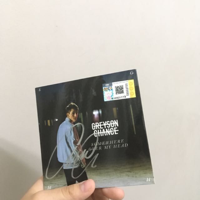 Greyson Chance Somewhere Over My Head Album With Signature On Carousell