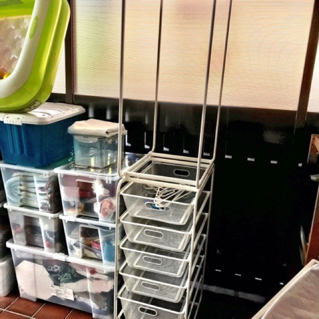 Ikea Algot 5 Net Basket Drawers 4 Regular 1 Double And Hanger