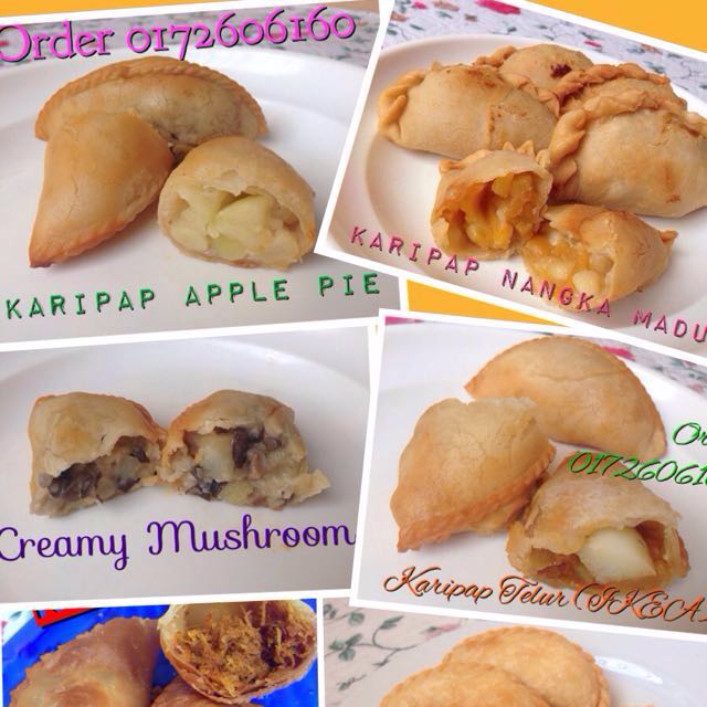 Karipap Telur Mushroom Apple Aneka Inti Food Drinks Baked Goods On Carousell