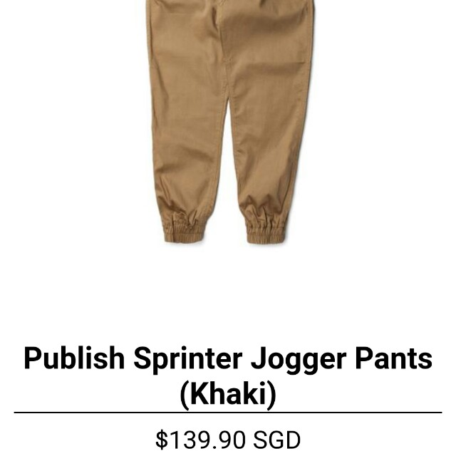 publish sprinter jogger pants