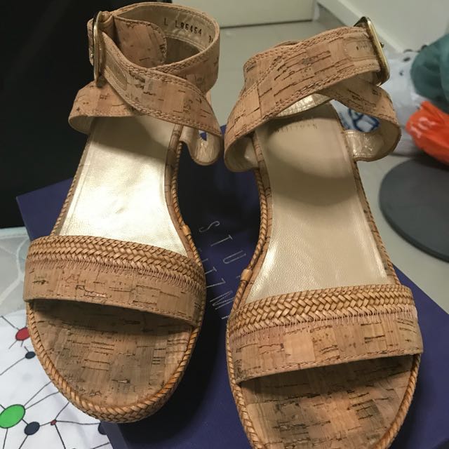 stuart weitzman cork sandals