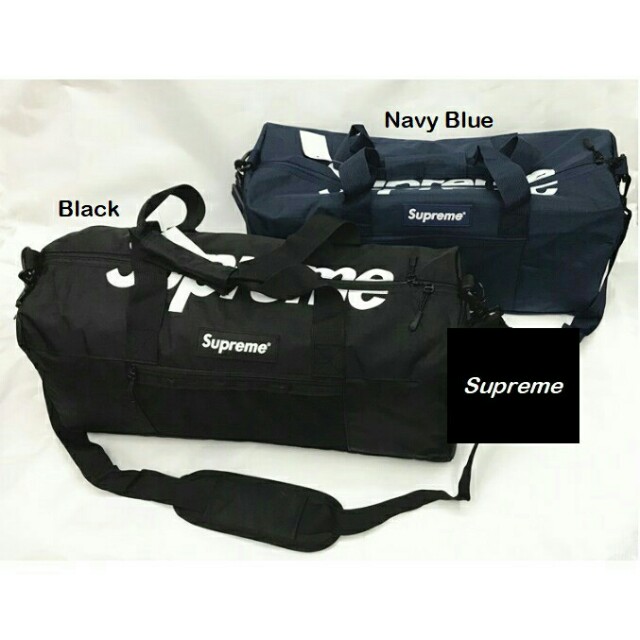 Supreme duffle bag ss17 travel gym bag Men s Fashion Bags Sling