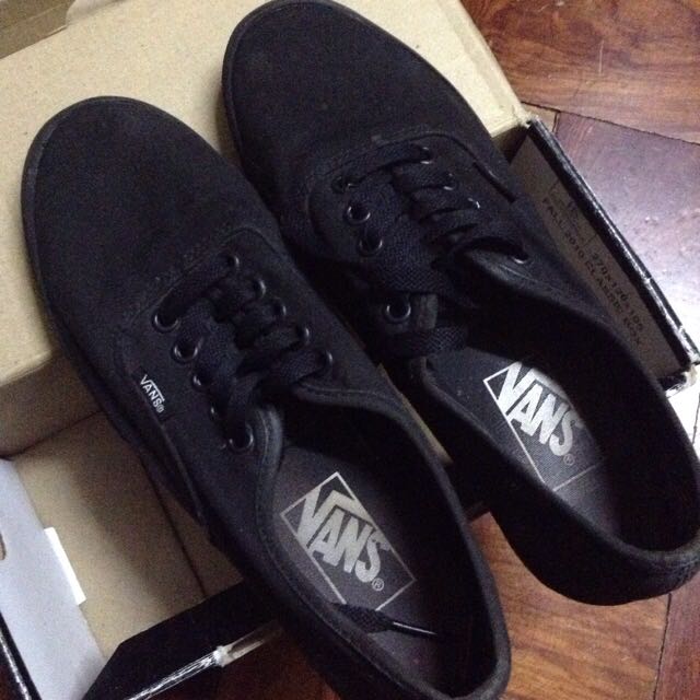 vans authentic lo pro all black vans authentic lo pro all black