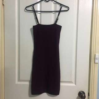 DOLLYFASHIONGIRL MAROON BODYCON DRESS SIZE 6