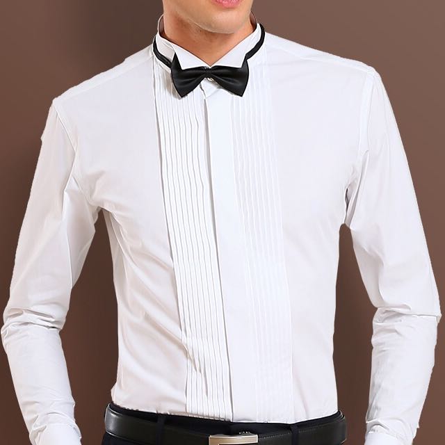 燕子領恤衫連二個煲呔 男裝 男裝衫 外套 Carousell