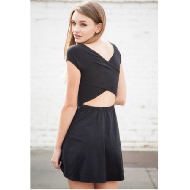 brandy melville open back dress