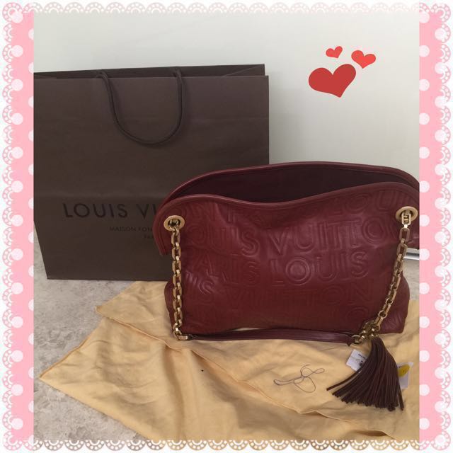 Louis Vuitton Paris Souple Wish Burgundy Handbag - Limited Edition