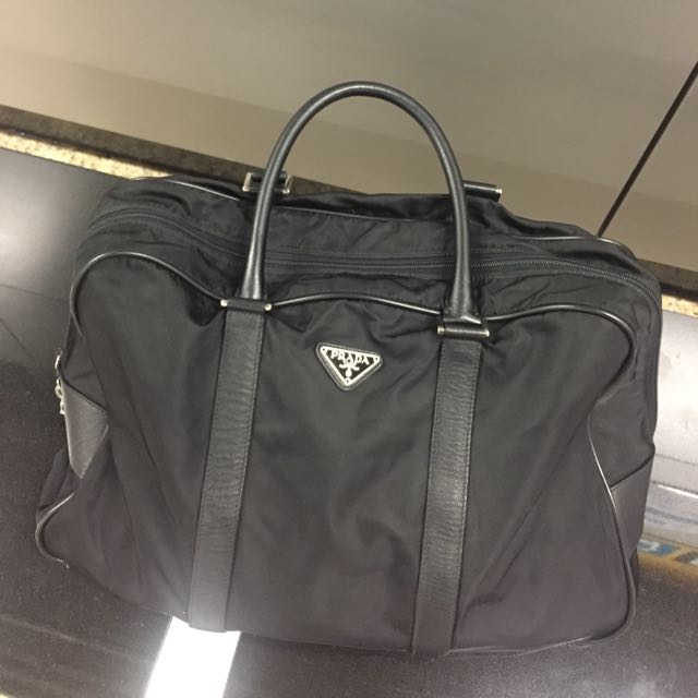 prada duffle bag