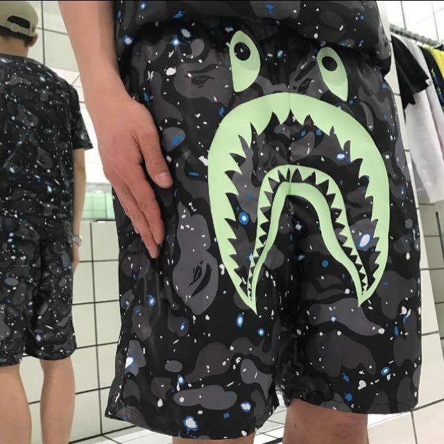 Bape space hot sale camo pants