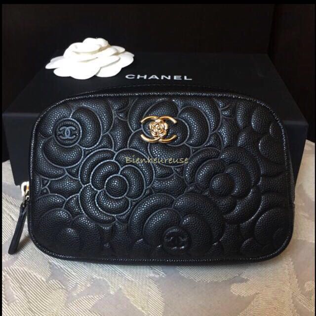 Chanel Camellia Vanity Case Bag BN - Vintage Lux