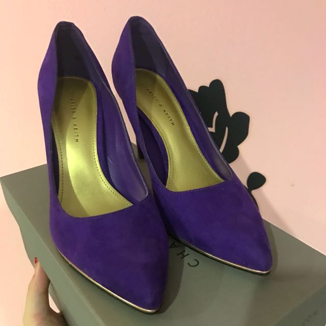 Purple suede on sale shoes womens