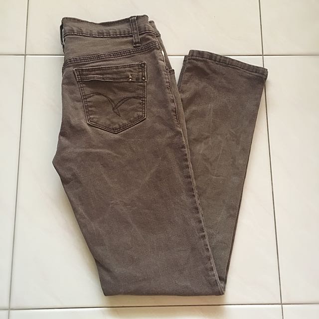 coffee colour jeans