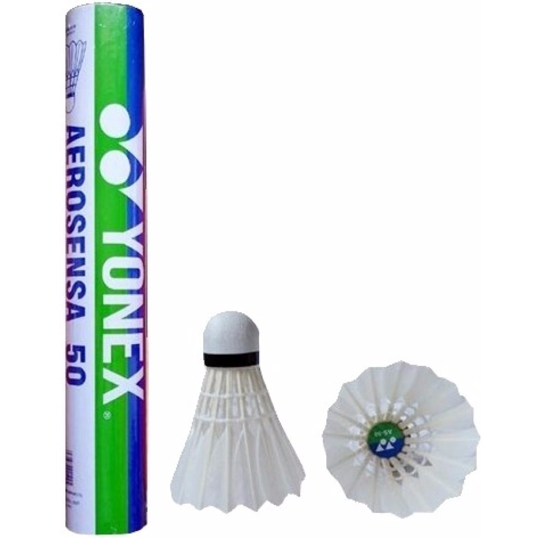 YONEX Aerosensa (AS 2) Feather Shuttlecock (White) And Etech 902 Pack Of Grips craft-ivf