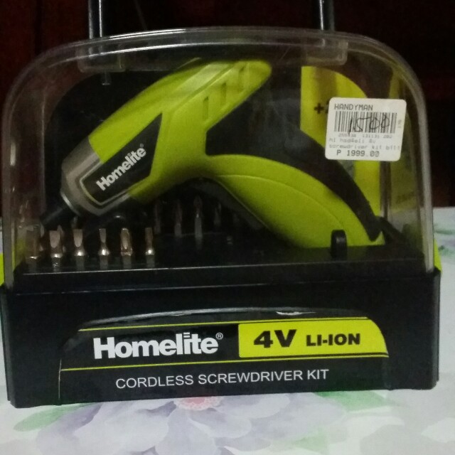 Homelite shop cordless screwdriver