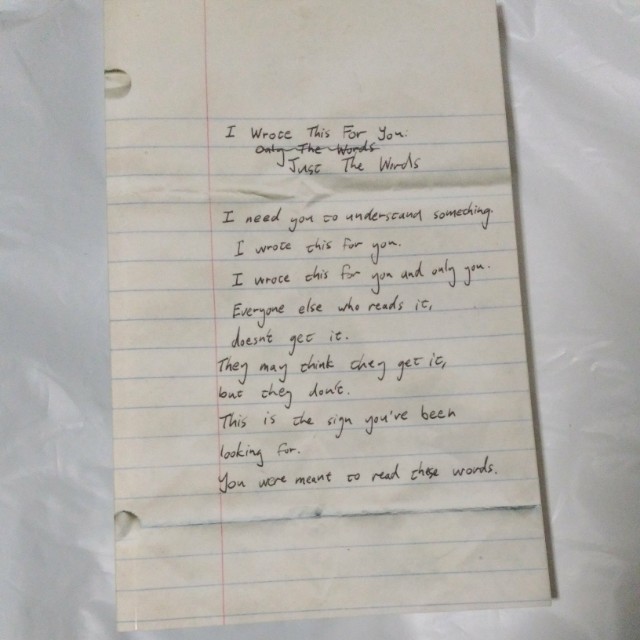 I Wrote This For You Just The Words By Pleasefindthis Books