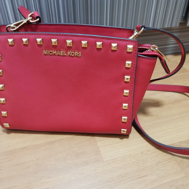 michael kors studded sling bag