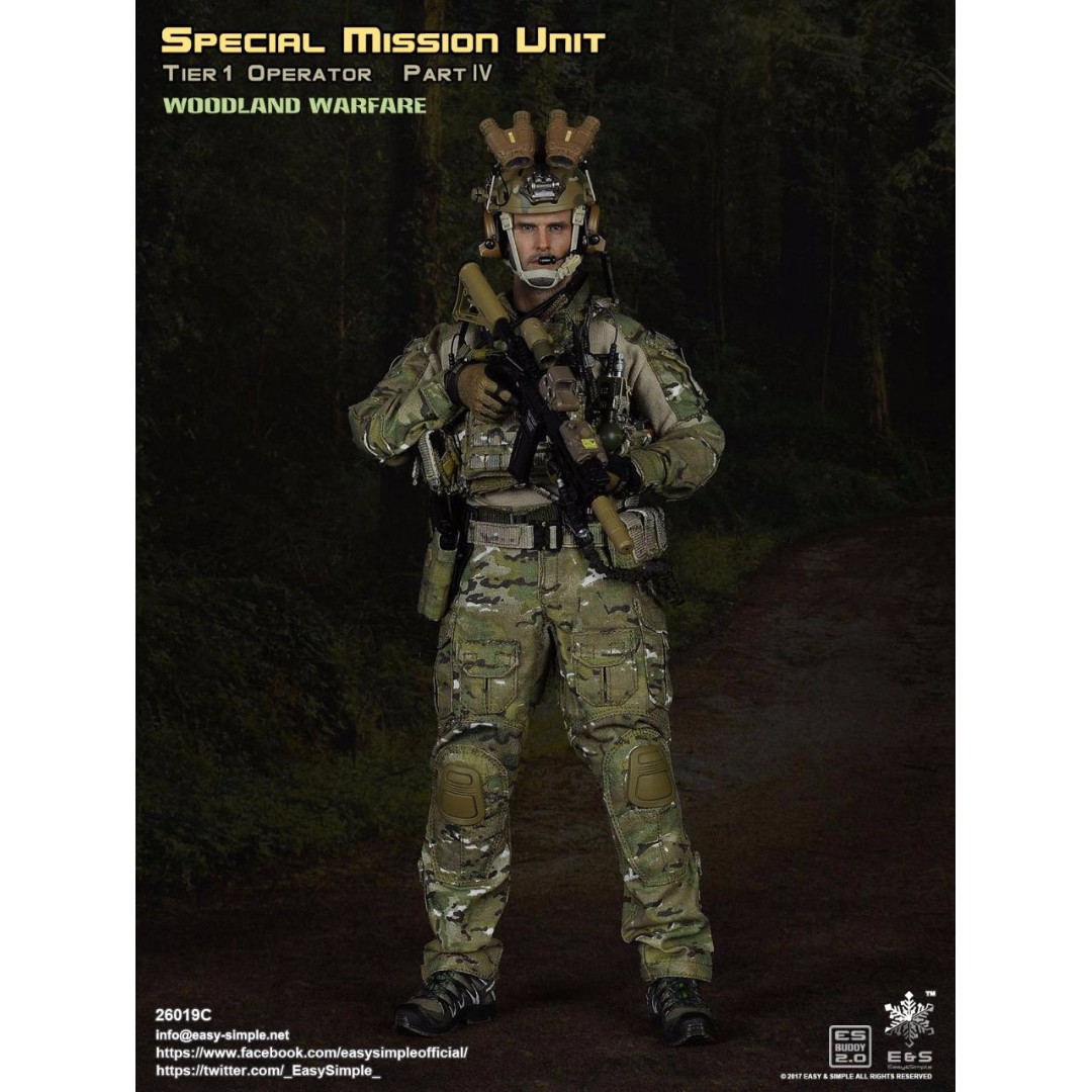 Easy&Simple ES 26019C SMU Tier-1 Special Mission Unit 1/6TH Male Action Figure 