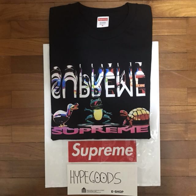 supreme friends tee black