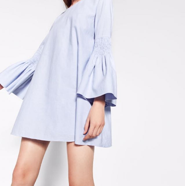 Zara Bell Sleeve Dress, Women's Fashion 