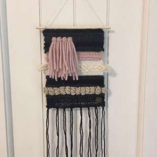 Scandi pink - Wall Hanging weave, woven tapestry 