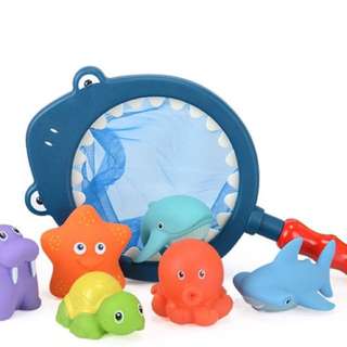 鯨魚撈魚動物 撈魚玩具 戲水玩具 洗澡 嬉戲 玩具