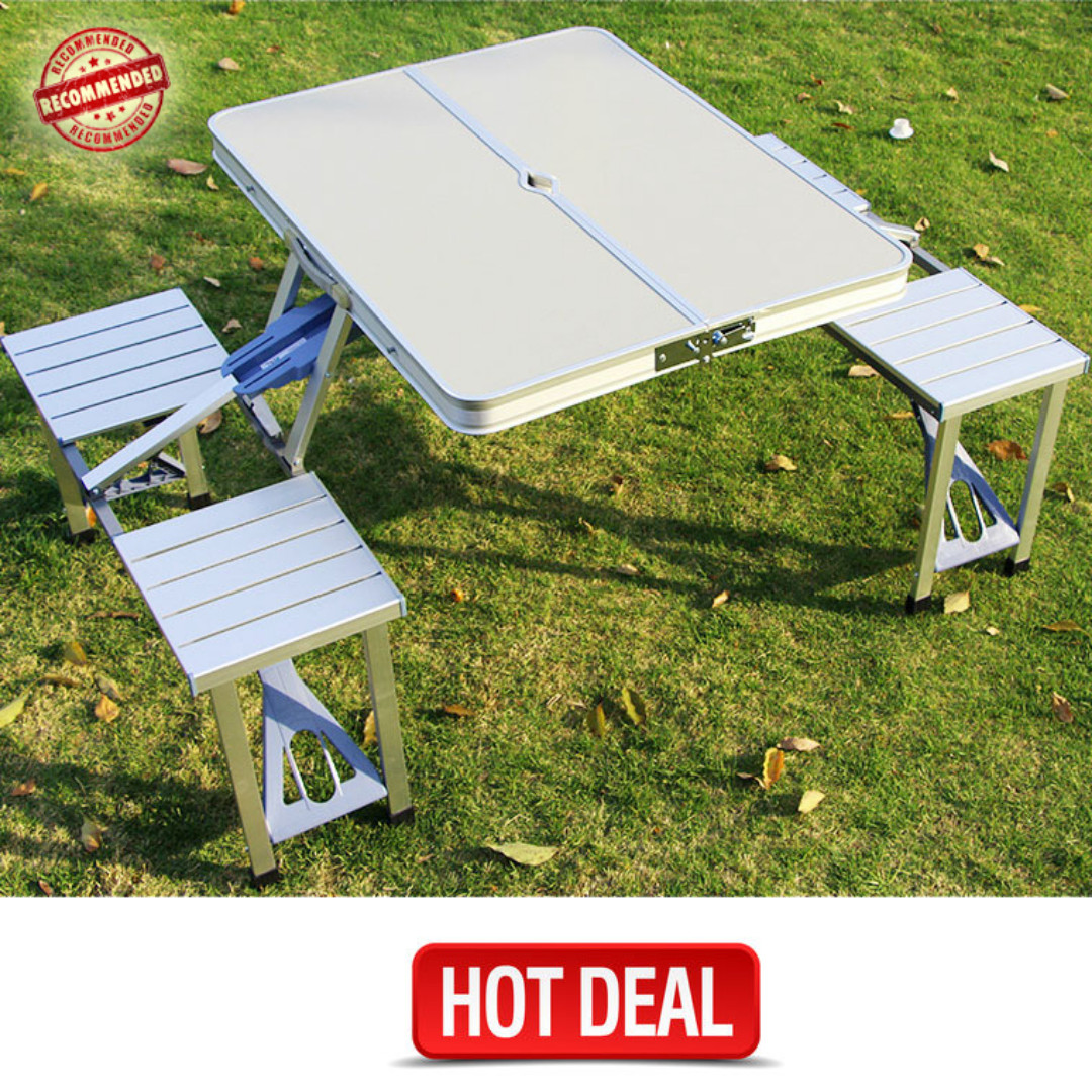 aluminium portable folding picnic table