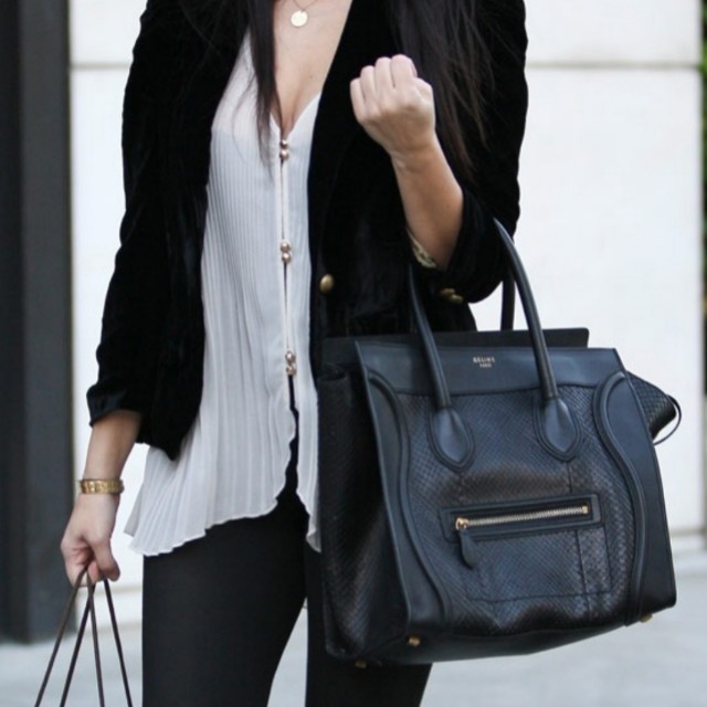 celine mini luggage handbag