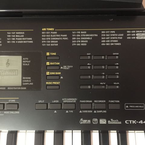 Casio CTK 440 Keyboard With Stand And Stool TV Home Appliances