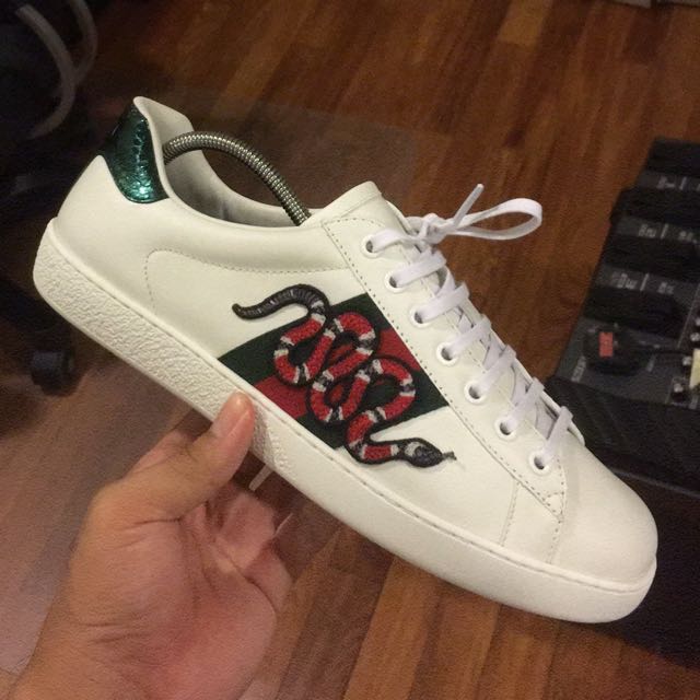 Gucci Ace Snake Sneakers, Men's Fashion, Footwear, Sneakers on Carousell
