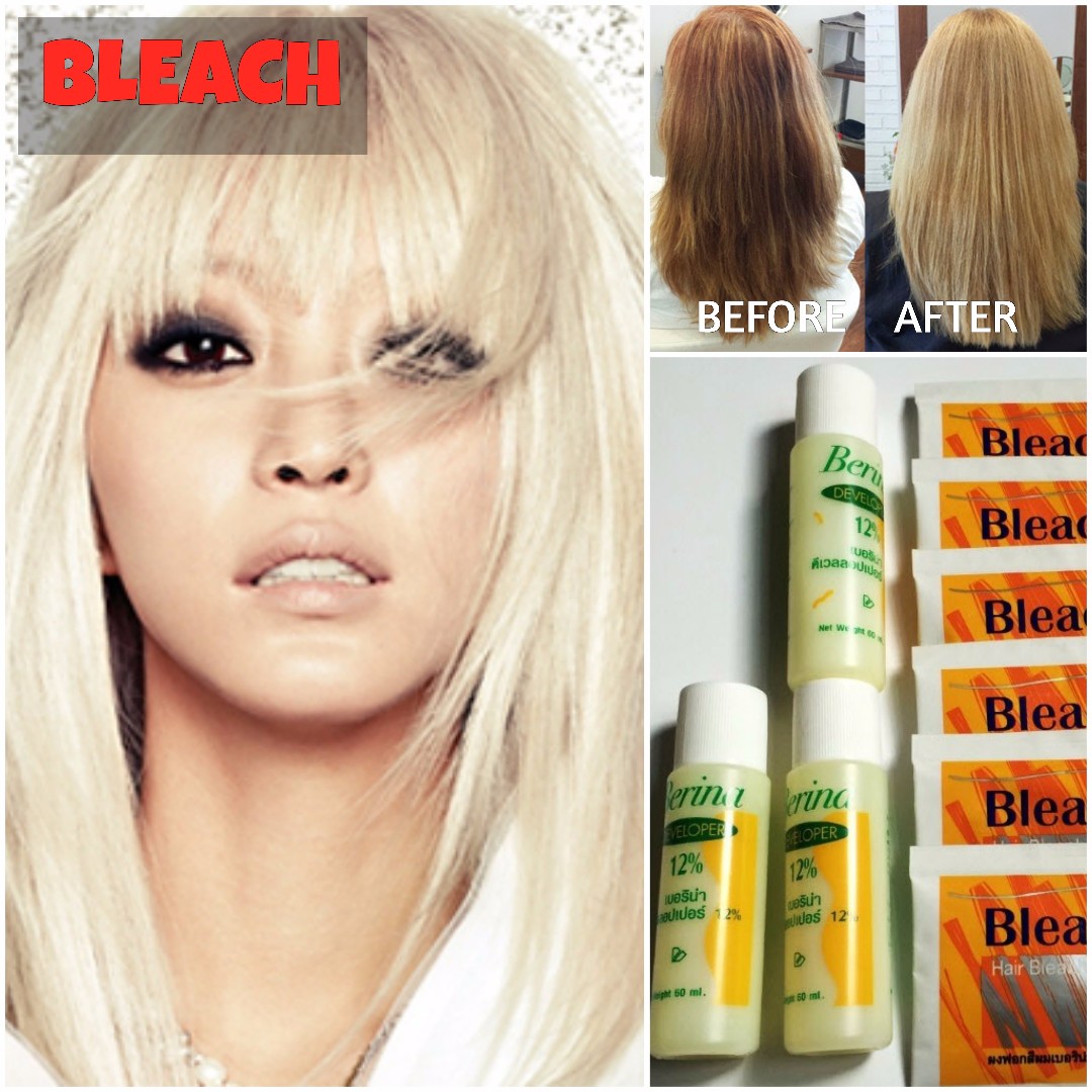 Hair Bleach Dye Color Non Damage Health Beauty Hair Care