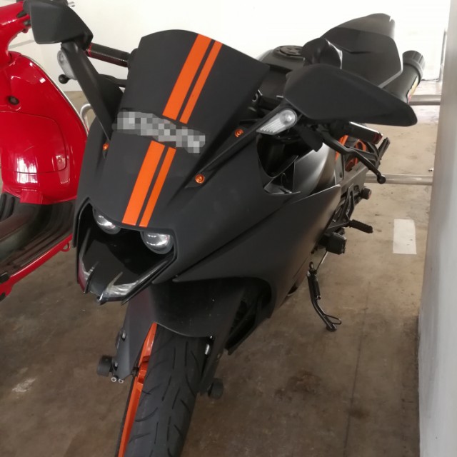 ktm rc 200 number plate holder