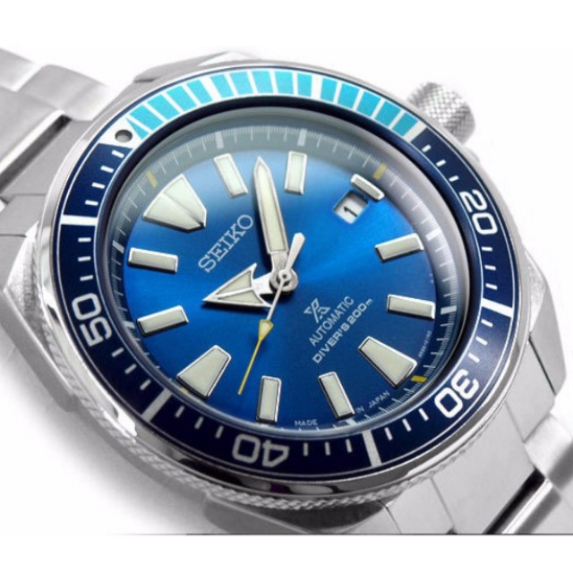 Made In Japan* Seiko Prospex Limited Edition Blue Samurai Watch SRPB09  SRPB09J SRPB09J1 Men's 200M Diver Watch, Men's Fashion, Watches \u0026  Accessories, Watches on Carousell