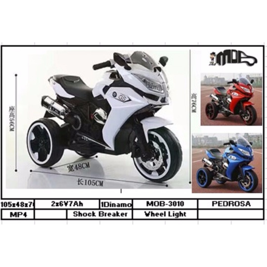 Mainan Anak Motor Aki Pedrosa MOB 3010 Toys Collectibles