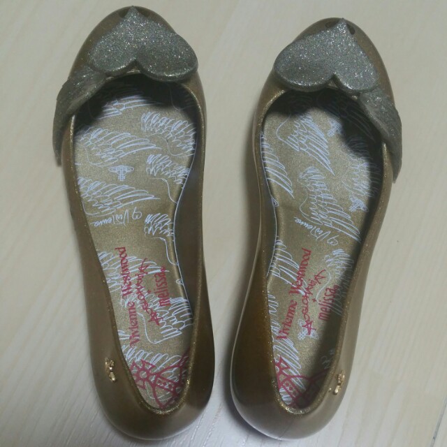 Gold vivienne westwood shoes discount