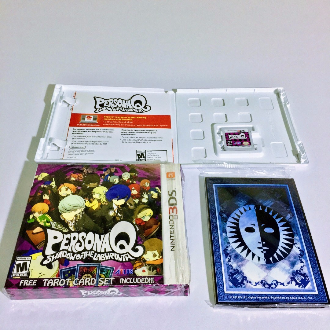 Persona Q With Free Tarot Card Set 3ds Video Gaming Video Games On Carousell