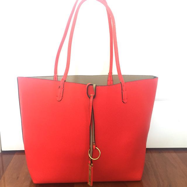 Red Tommy Pony handbag, Women's Fashion 