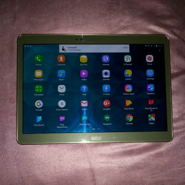 Samsung Galaxy Tab S 10 5 Gold Brown Lte Mobile Phones Tablets Tablets On Carousell