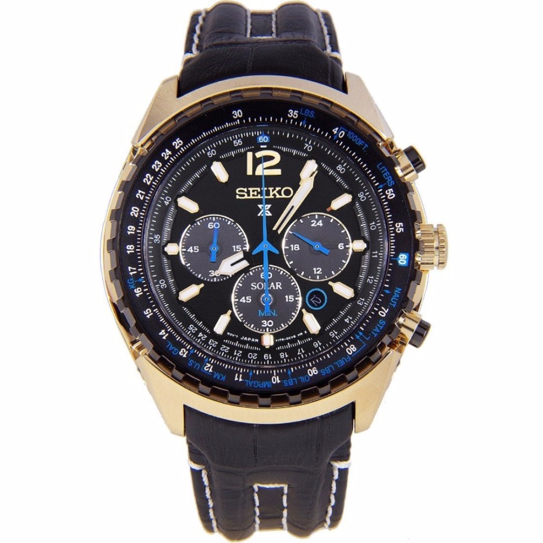 Seiko Prospex Aviation Solar Pilots SSC264P1 Men's Watch, Men's Fashion,  Watches & Accessories, Watches on Carousell