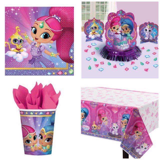 Shimmer & Shine Theme Party Supplies, Babies & Kids on Carousell