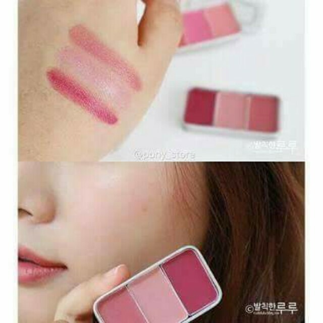 Skinfood fresh fruit lip and cheek trio, Beauty & Personal Care, Face