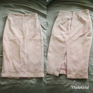 Pink High Waisted Skirt