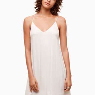 Aritzia Vivian dress white